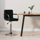 Barkruk stof zwart 48x47x71-85.5 cm