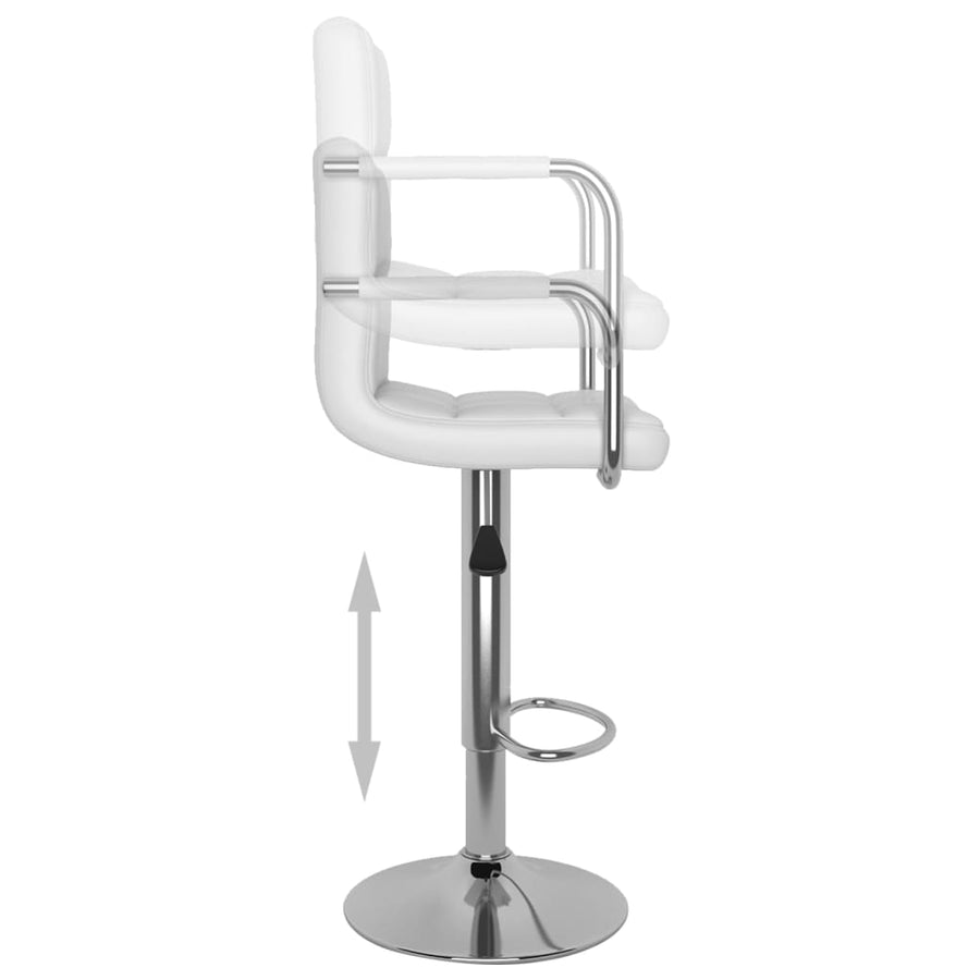 Barstoelen Kunstleer 2 Wit