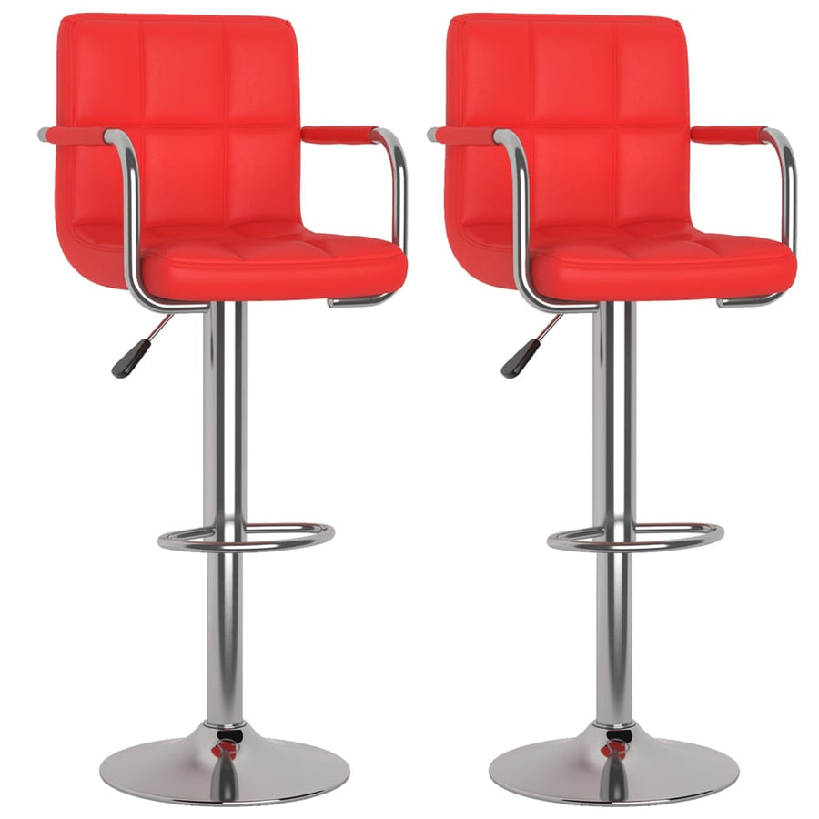 Barstoelen 2 St Kunstleer Rood