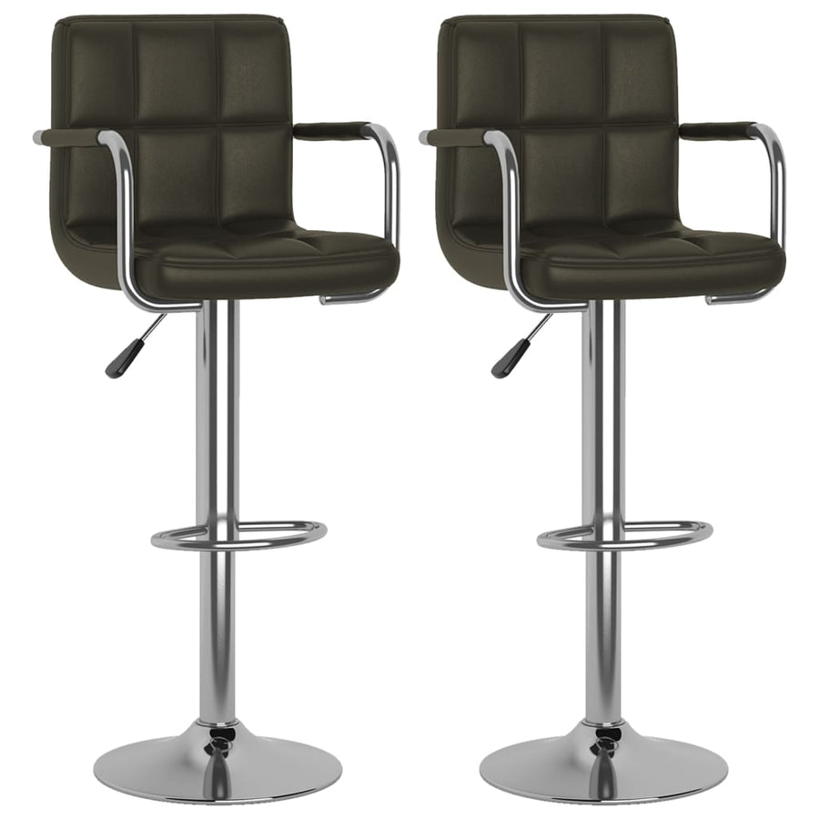 Barstoelen Kunstleer 2 Bruin