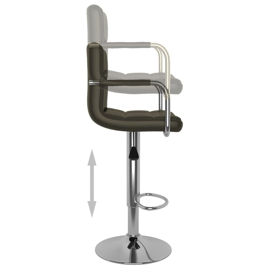 Barstoelen Kunstleer 2 Bruin