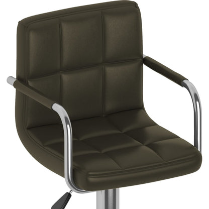 Barstoelen Kunstleer 2 Bruin