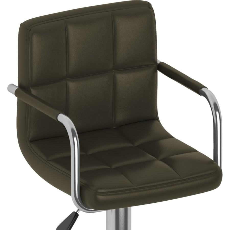 Barstoelen Kunstleer 2 Bruin