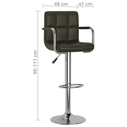 Barstoelen Kunstleer 2 Bruin