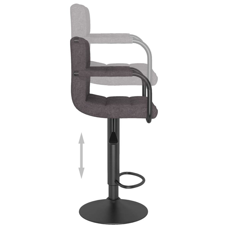 Barkrukken 2 St Stof Taupe