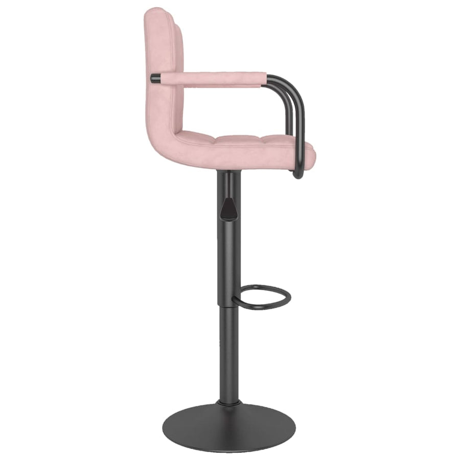 Barkruk Fluweel Roze 1