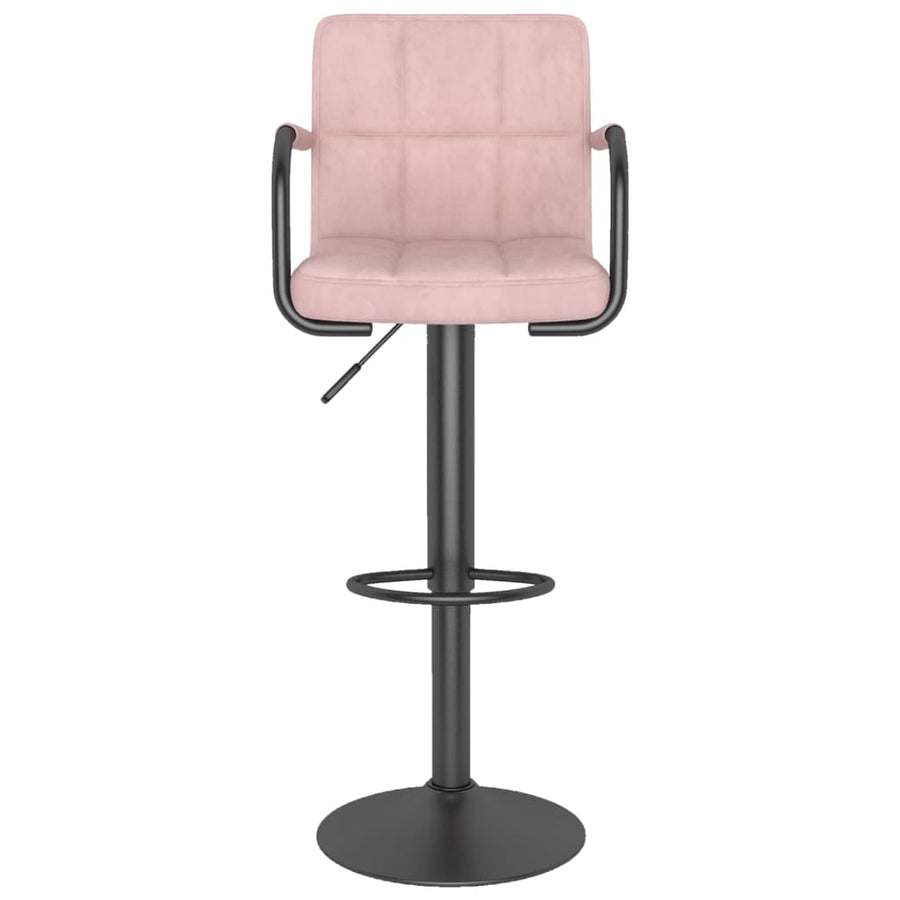 Barkrukken 2 St Fluweel Roze