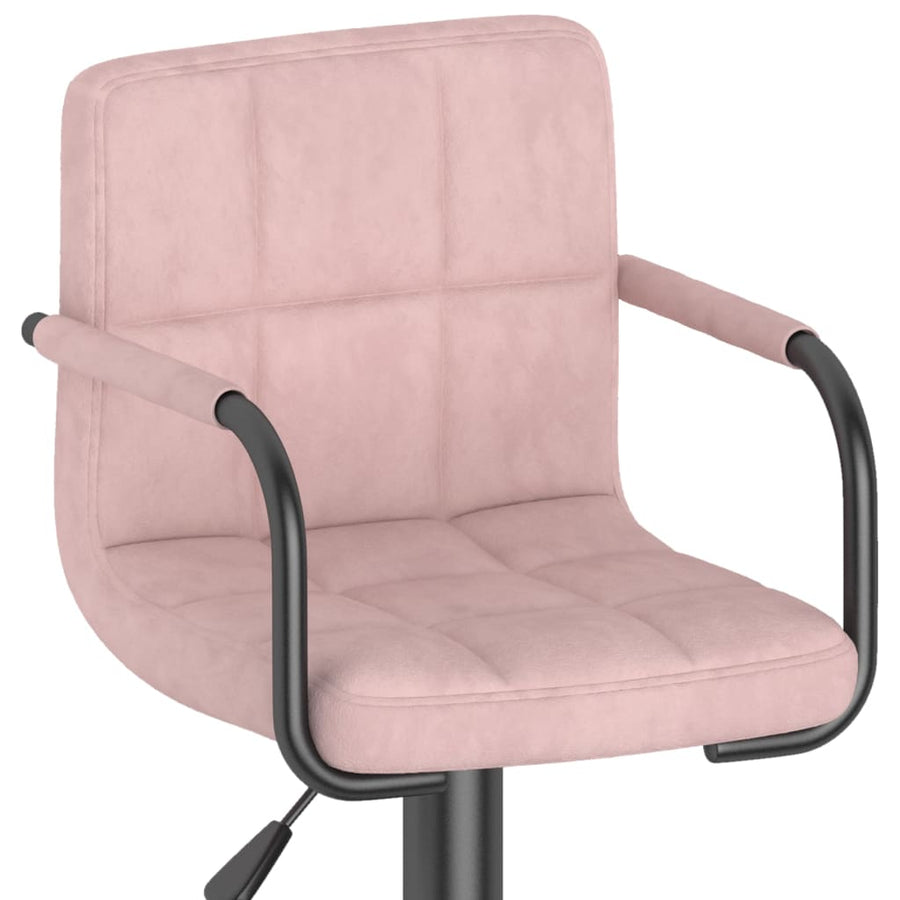 Barkrukken 2 St Fluweel Roze