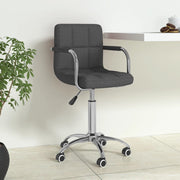 Kantoorstoel donkergrijs stof 50x47x74-86 cm