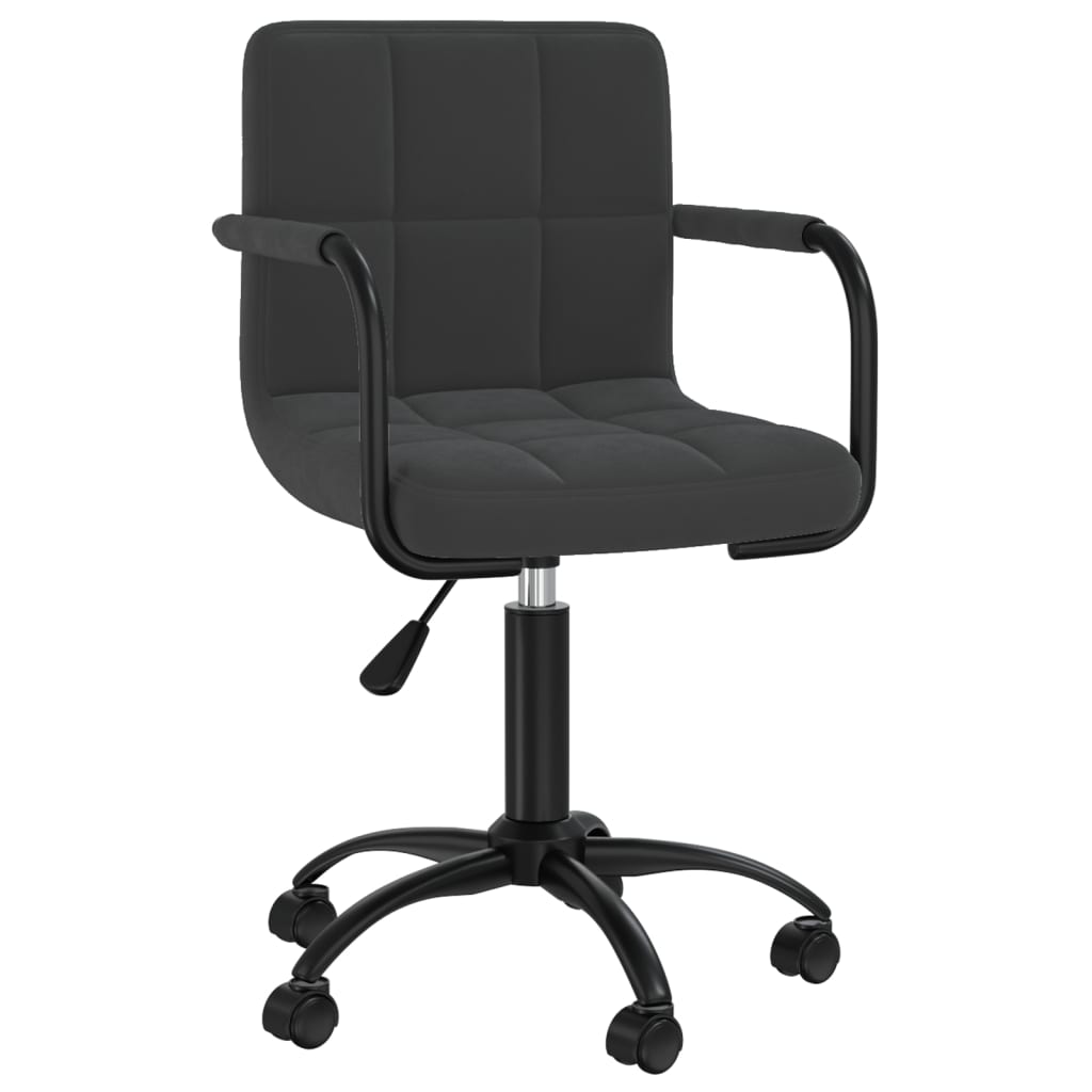 Eetkamerstoelen Draaibaar 2 St Fluweel Zwart