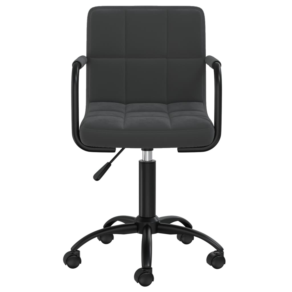Eetkamerstoelen Draaibaar 2 St Fluweel Zwart