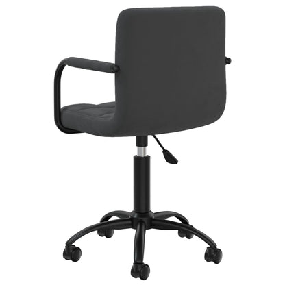 Eetkamerstoelen Draaibaar 2 St Fluweel Zwart