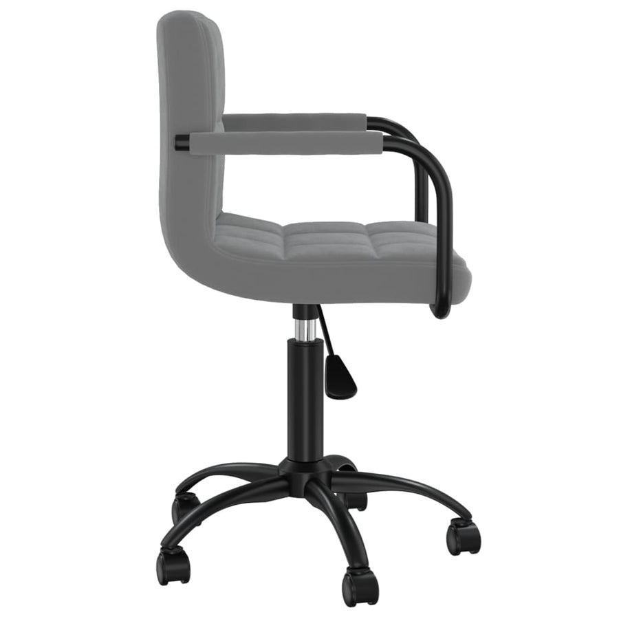 Eetkamerstoelen Draaibaar 2 St Fluweel Donkergrijs