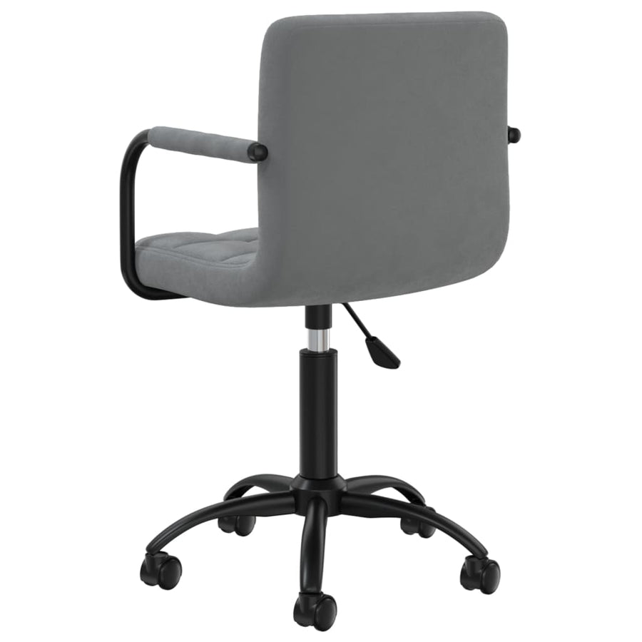 Eetkamerstoelen Draaibaar 2 St Fluweel Donkergrijs