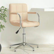 Kantoorstoel draaibaar stof crèmekleurig 48x47x74-88.5 cm