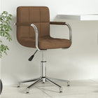 Office chair swivel fabric brown