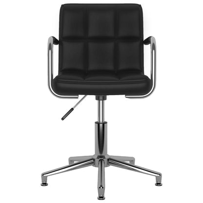 Eetkamerstoelen Draaibaar 2 St Kunstleer Zwart