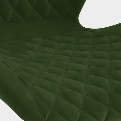 Barkrukken 2 St Fluweel Donkergroen