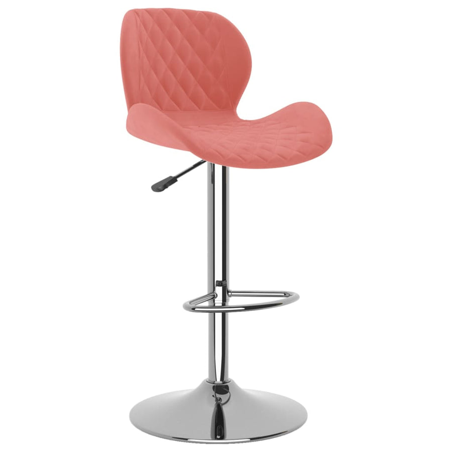 Barkrukken 2 St Fluweel Roze