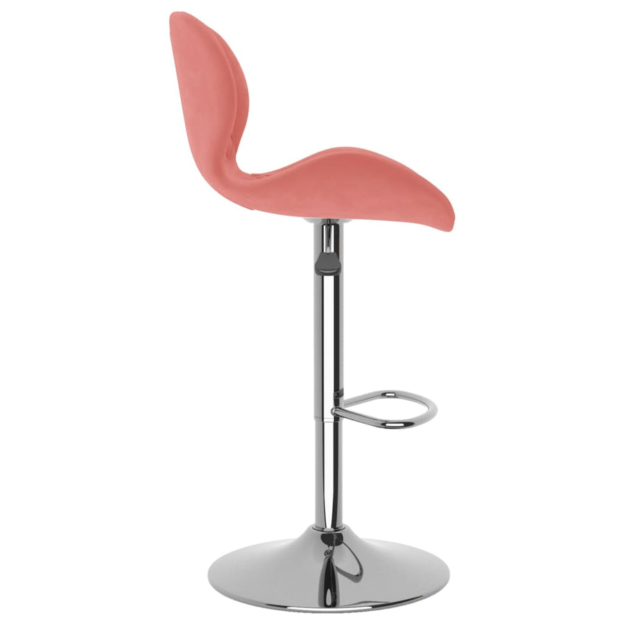 Barkrukken 2 St Fluweel Roze