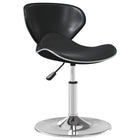 Barkruk kunstleer zwart 45,5x45x(61-76) cm