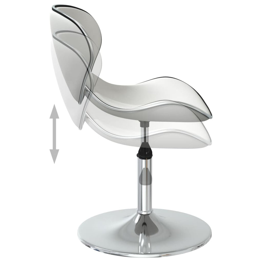 Eetkamerstoelen 2 St Kunstleer Wit