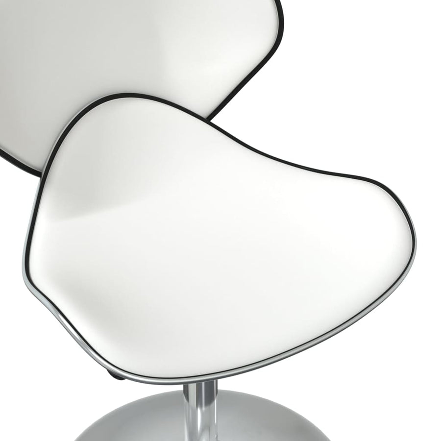 Eetkamerstoelen 2 St Kunstleer Wit