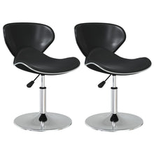 Eetkamerstoelen 2 St Kunstleer Zwart