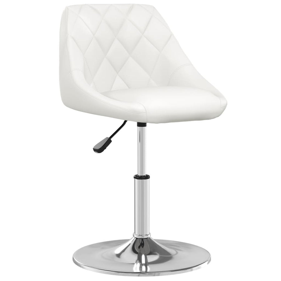Eetkamerstoelen Kunstleer 2 Wit