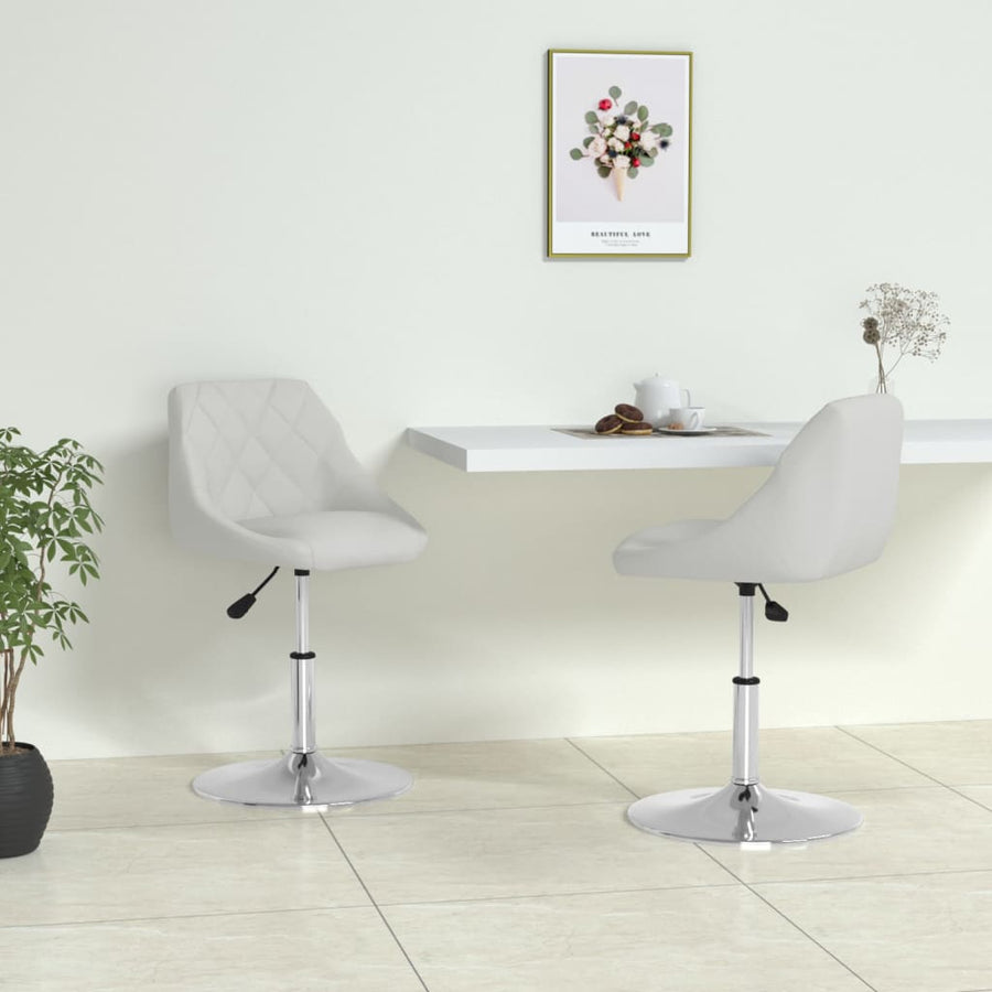 Eetkamerstoelen Kunstleer 2 Wit