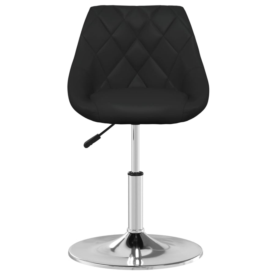 Eetkamerstoelen 2 st kunstleer zwart 2