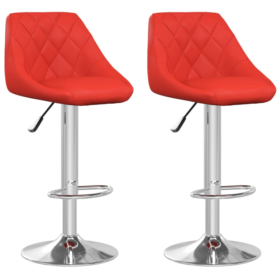 Barstoelen 2 St Kunstleer Rood