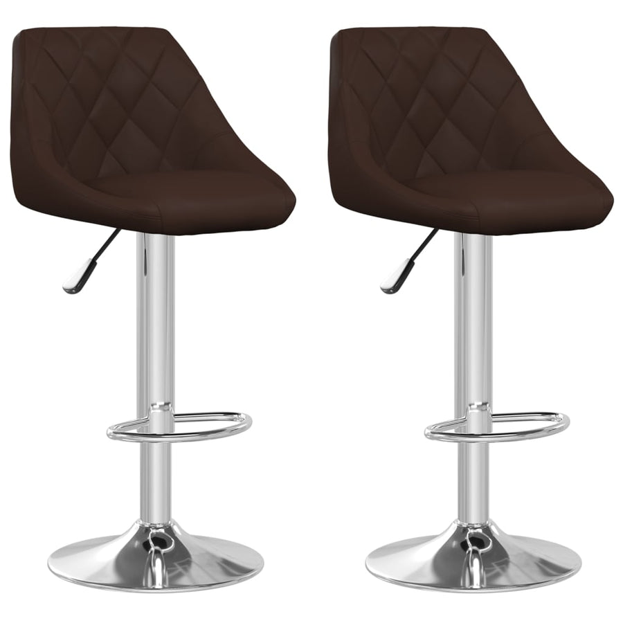 Barstoelen 2 St Kunstleer Bruin