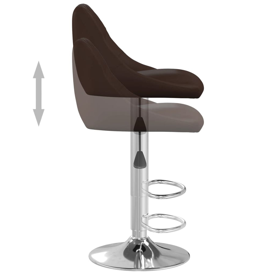 Barstoelen 2 St Kunstleer Bruin