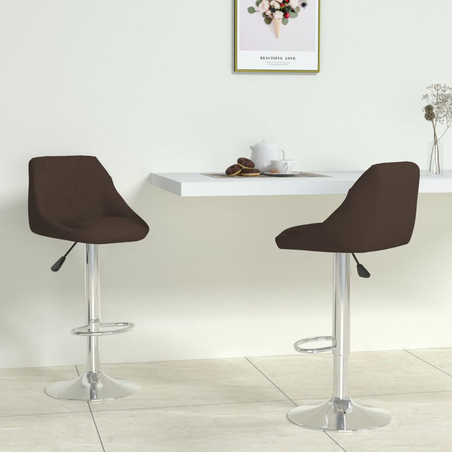 Barstoelen 2 St Kunstleer Bruin