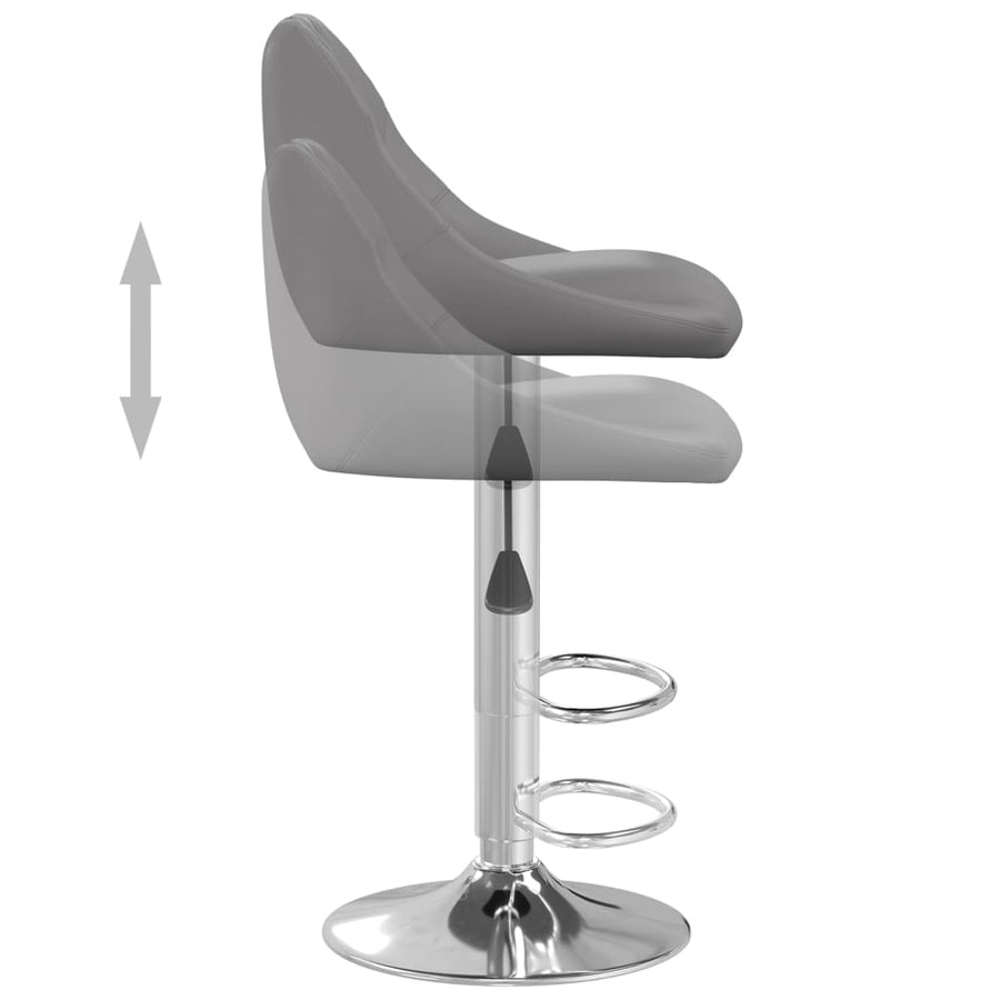 Barkrukken Kunstleer Grijs