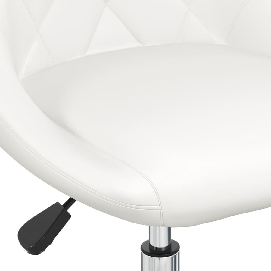 Eetkamerstoelen Draaibaar Kunstleer 2 Wit