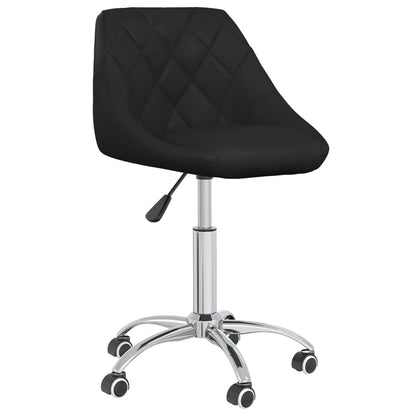 Eetkamerstoelen Draaibaar Kunstleer 2 Zwart