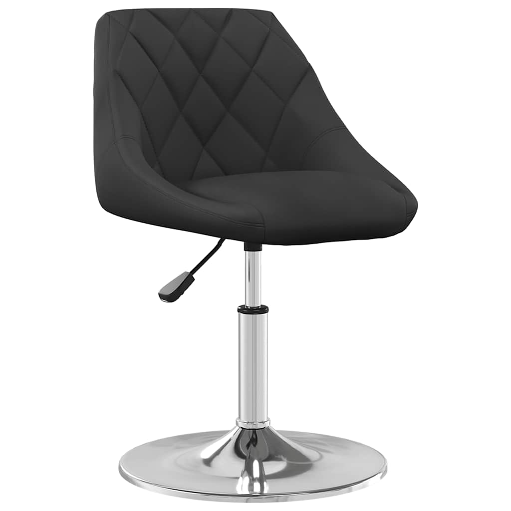 Eetkamerstoelen draaibaar 2 st fluweel zwart