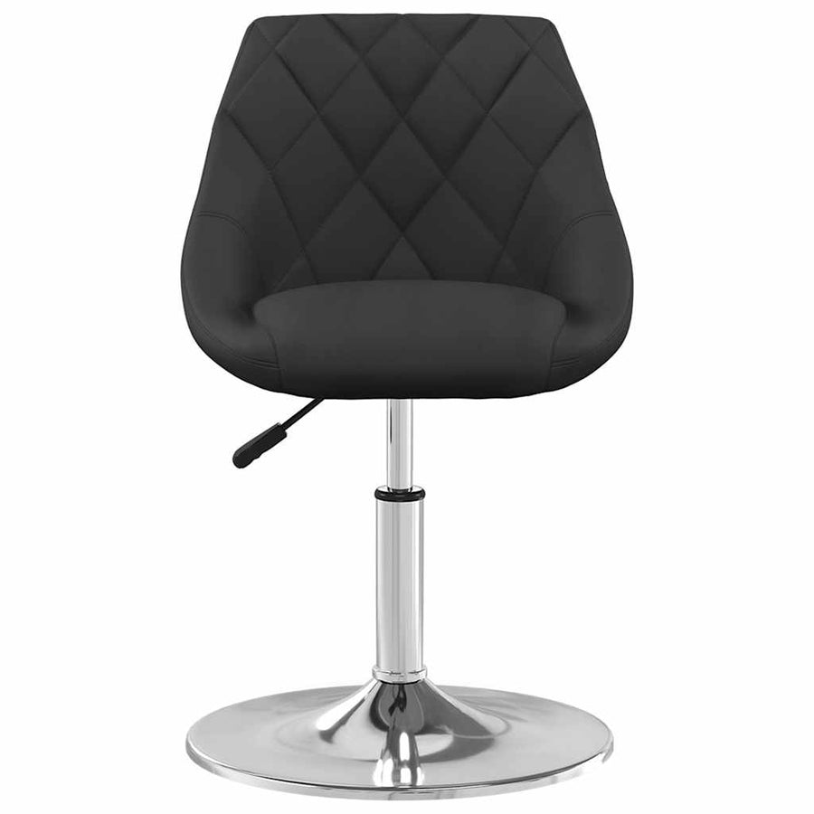 Eetkamerstoelen draaibaar 2 st fluweel zwart