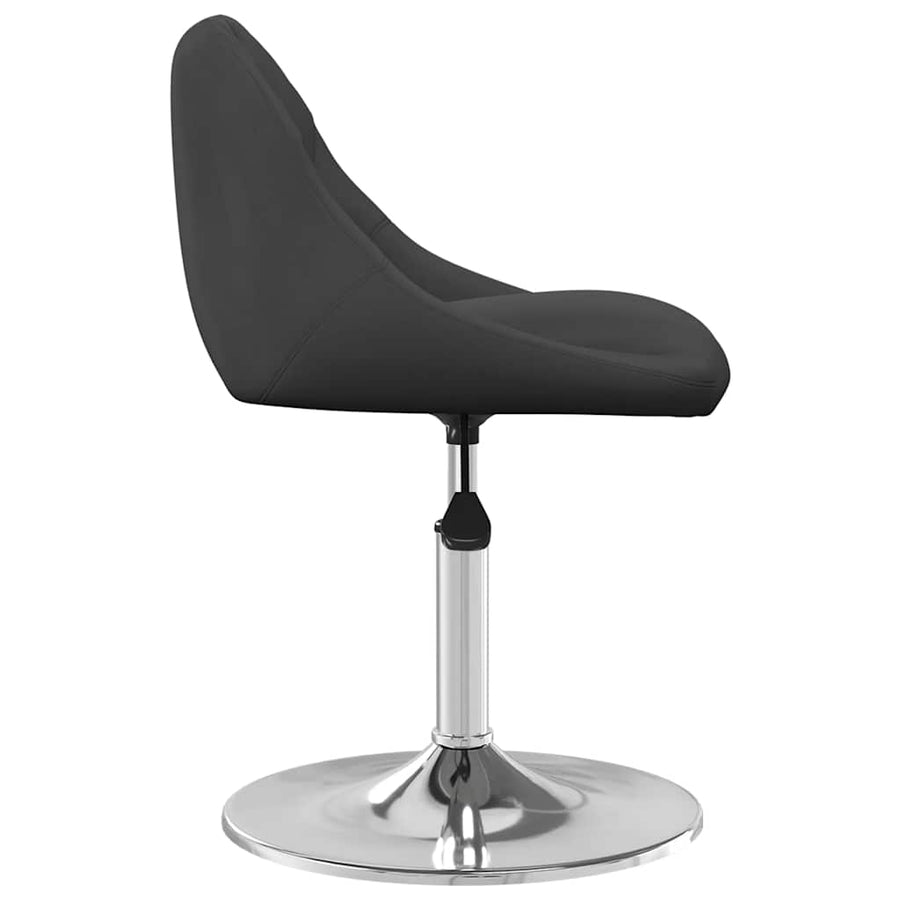 Eetkamerstoelen draaibaar 2 st fluweel zwart