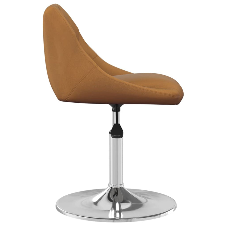 Eetkamerstoelen Draaibaar 2 St Fluweel Bruin