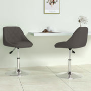 Eetkamerstoelen draaibaar 2 st fluweel donkergrijs 46x44x(62.5-77.5)cm