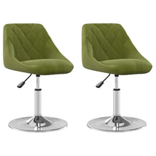 Eetkamerstoelen Draaibaar 2 St Fluweel Lichtgroen 2