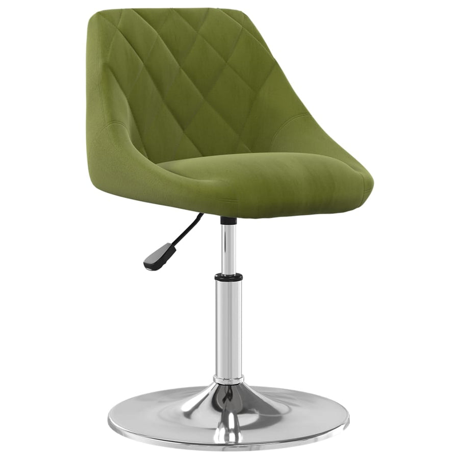 Eetkamerstoelen Draaibaar 2 St Fluweel Lichtgroen 2