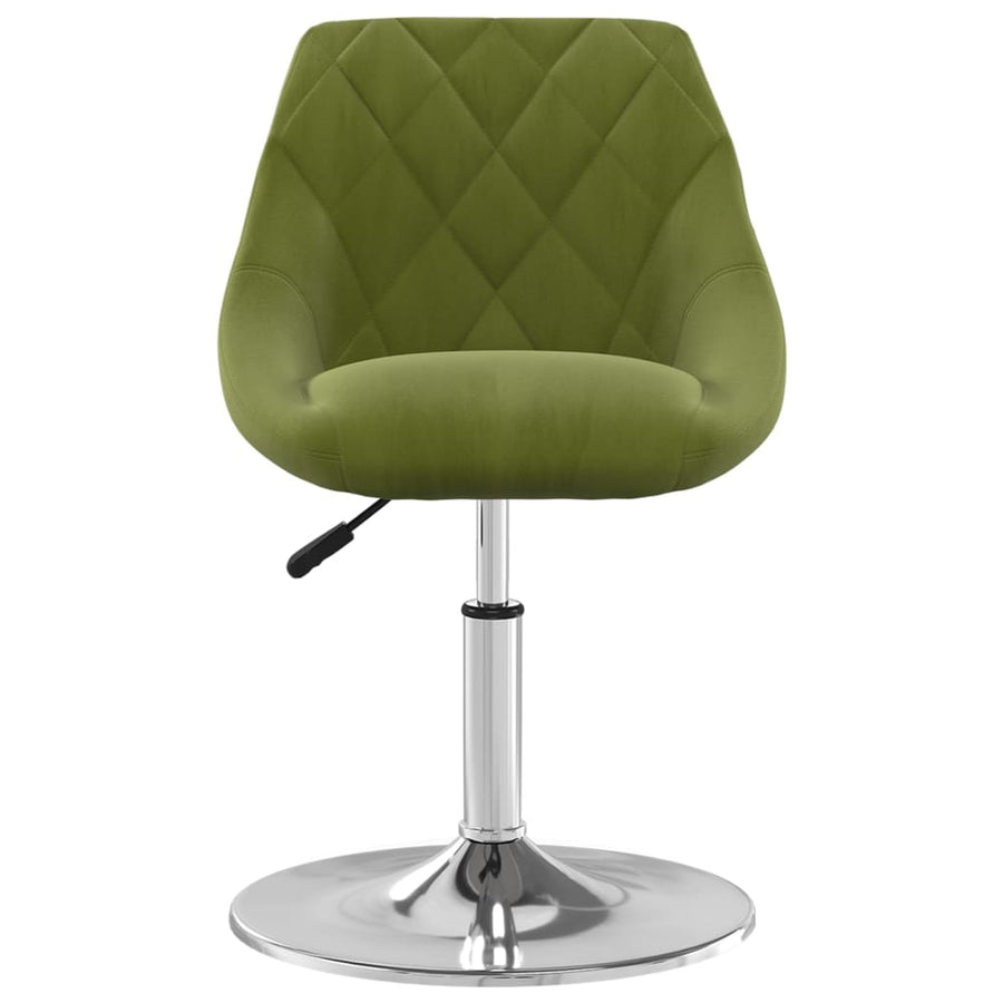 Eetkamerstoelen Draaibaar 2 St Fluweel Lichtgroen 2