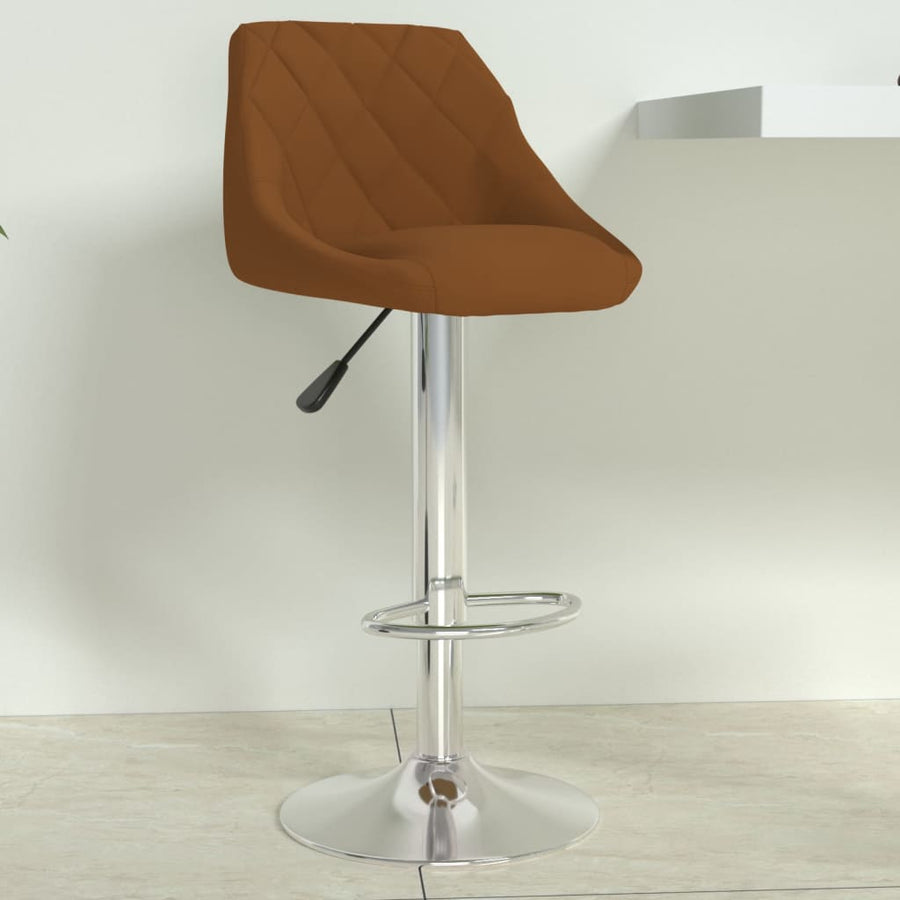 Barkruk Fluweel Bruin 1