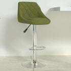 Bar stool velvet light green