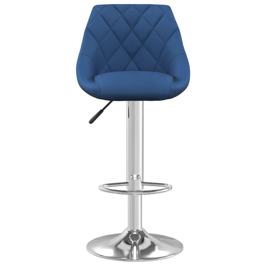 Barkruk Fluweel Blauw 1