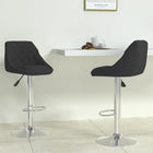 Bar stools 2 pcs velvet black